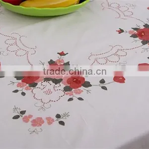 2015 New Hand Embroidery Design Fabric Tablecloth Wholesale Brocade Designs Tablecloth thumbnail-3