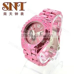 SNT-WQ028 Quartz Movement Fashion Stainless Steel Case Back Watch thumbnail-1