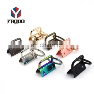 China Manufacturer Cloth Tail Clip Shape Key Fob Keychain Hardware Custom 32mm Metal Key Chain Fob Hardware thumbnail-3