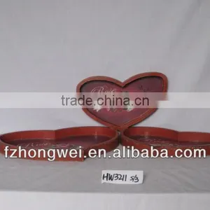Hongwei 2013 Spring Home Decor Red Wood Tray thumbnail-1
