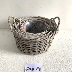 Willow Storage Basket Customize Size  Flower Pots For Sale thumbnail-1