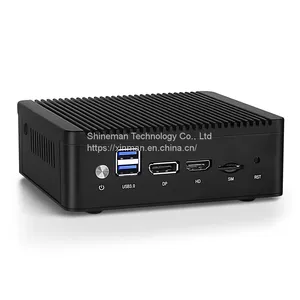 Rugged Fanless 4 LAN Factor Mini PC Intel Celeron J4125 2.0GHz DDR4 Embedded Industrial Computer thumbnail-2