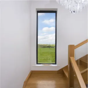 Fixed Window Aluminum Frame Fixed Double Glass Windows Floor To Ceiling thumbnail-2