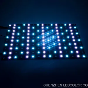 DC5V LC8812B WS2812 8X8 8X16 16x16 Rgb Led Bendable Matrix Led Pixel Control Led Panel thumbnail-1