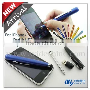 3 in 1 Mini Capacitive Stylus Pen With Promotional Pen Drive and Ball Pen for Wholesale Free Samples thumbnail-1