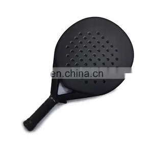Wholesale Factory Custom DIY Logo Padel Racket Carbon Fiber 3K 12K 18K Soft EVA Professional Carbon Beach Rackets thumbnail-2