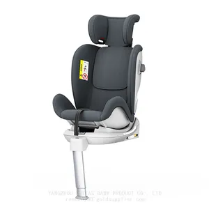 Ergonomic Design Headrest Pillow 360 Rotating ISOFIX Baby Car Seat With Iron Support Leg thumbnail-4