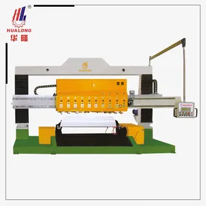 Hualong Machinery Automatic Arc Slabs Marble Granite Stone Polishing Machine for Roman Column thumbnail-1