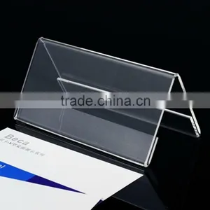 Acrylic Sign Holder Desk Label Name Plates Holder Paper Card Table Holder Price Sign Nameplate Acrylic thumbnail-3