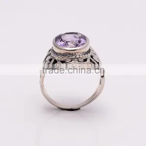 AMETHYST Ring,925 Sterling Silver Jewelry Wholesale,WHOLESALE SILVER JEWELRY,SILVER EXORTER,SILVER JEWELRY FROM INDIA thumbnail-3