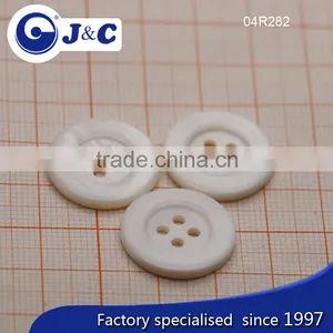 Sea Shell Buttons, Flat River Shell Buttons With 4 Holes thumbnail-1