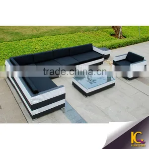 All Weather Fashion Garden Outdoor Rattan Furniture Sectional Sofa thumbnail-1