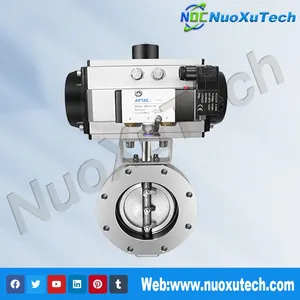 NuoXuTech GIQ-AB Series Pneumatic High Vacuum Butterfly Valve thumbnail-1