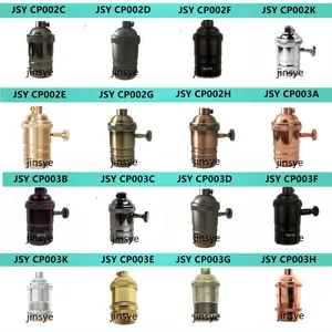 E26 Solid Brass Lampholder Light Bulb Lamp Socket With Pull Chain thumbnail-5