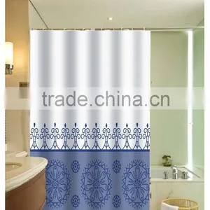 2016 New Design Black Lines Printed 100% Polyester Shower Curtain for Hotel, Family, Waterproof Bath Curtain thumbnail-2