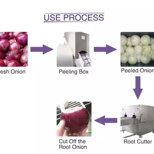 Double Belts Onion Peeler 1000-1500kg/h thumbnail-5