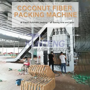 Automatic Hydraulic Coconut Fiber Baler Vertical Straw Ensiling Straw Hydraulic Baler thumbnail-5