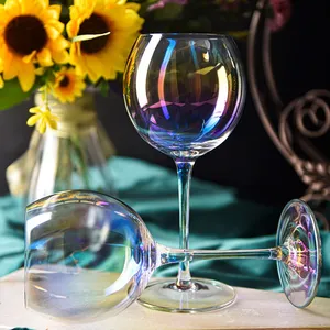 HOMTE Chinese Glass Cup Wholesale Glassware Supplier High Quality in Stock Wine Glass Goblet thumbnail-2