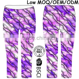 Compression Fitness Wear Spandex Yoga Capri Pants Wholesale thumbnail-1