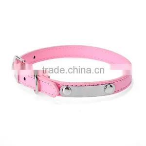 Wholesale Pet Supplies Can Diy Master Number Lettering pu Dog Collars thumbnail-1