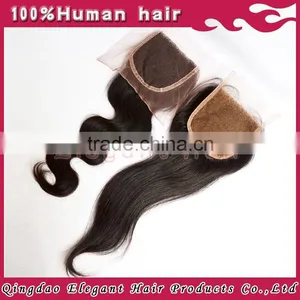 Factory Hot Selling Natural Colour Unprocessed Brazilian Hair Pieces,14"/12" Closure thumbnail-3