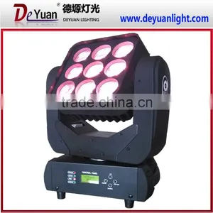 9PCS 12W Led Moving Head Matrix Beam Led Stage Light thumbnail-1