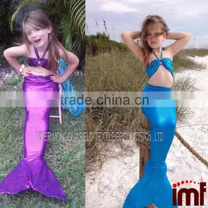 Girls Kids Mermaid Tail Swimmable Bikini Set thumbnail-1