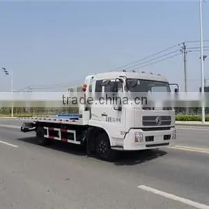Dongfeng Flat Bed Road Wrecker for Sale thumbnail-1