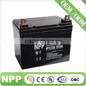 12v33ah Chinese Manufacturer Deep Cycle Battery Rechargeable for Solar thumbnail-2