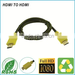 HD TV Cable Sleeving Braided Cable High Speed Connect Wire For 3D TV Support 1080P Cable thumbnail-1