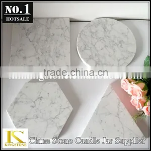 Carrara White Marble Tray thumbnail-1