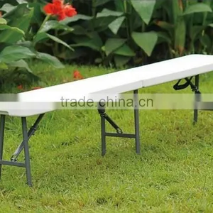 Easy-Carrying Plastic Folding Garden Bench Outdoor thumbnail-1