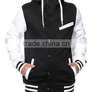 Customized Cotton Fleece Varsity Jacket,custom Pure Cotton Fleece Jacket,fashionwear Cotton Fleece Jacket thumbnail-1
