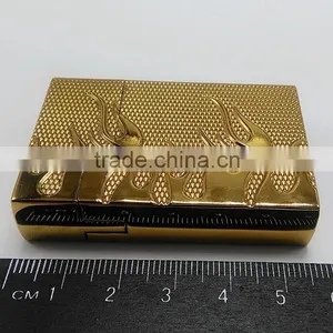 Gun Golden Plated Universal Gas Lighter Refill Battery Electric Lighter thumbnail-5