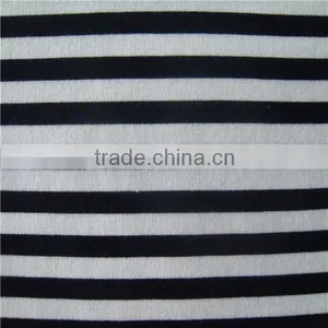 Stripe Fanric T/R Polyester Viscose Spandex Fabric Punto Roma Fabric thumbnail-1