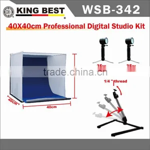 KINGBEST 40x40cm Foldable Shooting Tent Kit Photo LED Studio Shooting Tent Photo Studio Light Kit thumbnail-1