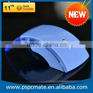Transparent 2.4G Wireless Mice Folding Mouse thumbnail-1