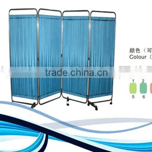 Movable Folding Hospital Bed Screen Medical Curtain thumbnail-1