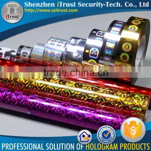 Custom Hologram Hot Stamping Label Heat Transfer Foil Localized Hot Stamping Foil thumbnail-2