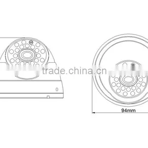 Shenzhen Kendom Manufacturer Cctv Surveillance System Promotional ip Network ir Metal Dome Camera With Poe thumbnail-3