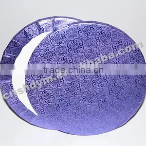Disposable Colorful Round Foil Cake Drum thumbnail-1