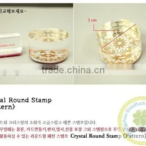 Custom Round Design Rubber Stampers for Card Making thumbnail-1