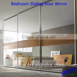 3mm 4mm 5mm Wardrobe Door Mirror Glass With Double Coated Paint thumbnail-4