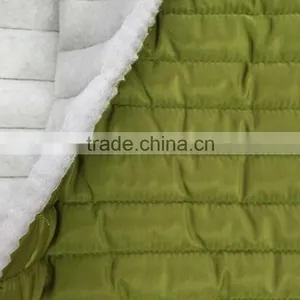 Fashion Polyester Stripe Embroidered Thermal Padded Fabric With Quilting for Down Coats/jacket thumbnail-2