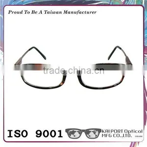 Special Paper Transfer Pattern and Matched Color Metal Temples Glasses Frame thumbnail-2