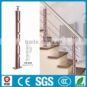 Rod Balustrade Indoor Wood Railing Designs for Staircase thumbnail-1