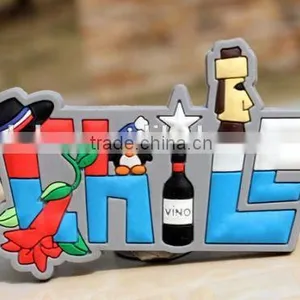 TOURIST SOUVENIR Rubber Chile FRIDGE MAGNET,Best Selling for Magnetic Refrigerator Photo Frame ---DH20725 thumbnail-1