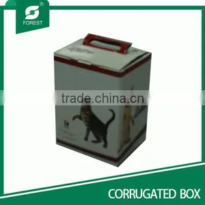 Corrugated Pet Cat Display Box With Handle thumbnail-2