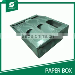 SILVER COLOR CORRUGATED RED WINE BOTTLE PACKAGING BOX thumbnail-4