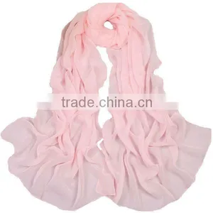 Silk Scarf Chiffon Foulard Silk Chiffon Bufanda thumbnail-1
